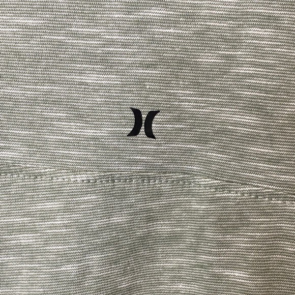 Hurley Men's XL Short Sleeve Heather Gray Green Polo Shirt Golf - Picture 2 of 5
